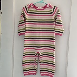 12-18 *vintage* Gymboree knit striped union suit one piece outfit new old stock